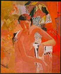 Bather with Fringed Shawl